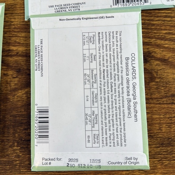 NWT Valley Greene Seed Packet Set Of 4 Different Varieties - Picture 8 of 8